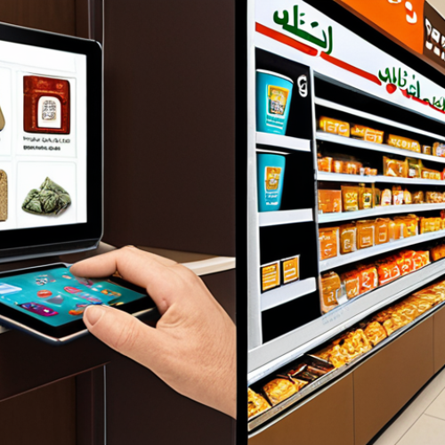 Home 11 **
A split-screen illustration. On one side (labeled "Traditional Consumption" in Arabic), depict a person impulsively buying luxury goods like designer clothes and electronics, surrounded by advertisements. On the other side (labeled "Conscious Consumption" in Arabic), show a person carefully comparing product information on a tablet, with symbols of recycling and fair trade in the background. Focus on the contrast in decision-making and values.
**